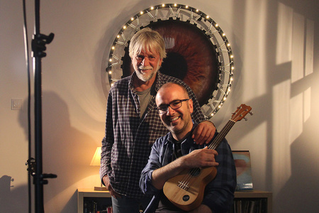 Josip Radić (Kensington Lima, Valentino Bošković) — video shooting for a TV show Ritam Balkana by Al Jazeera Balkans